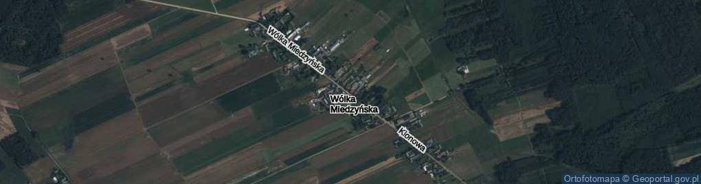 Zdjęcie satelitarne Wólka Miedzyńska ul.